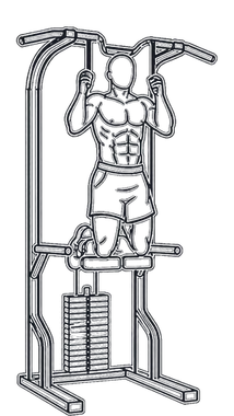 Assisted Chin-up, position 2 of 3