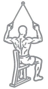 Banded Lat Pulldown, position 2 of 3