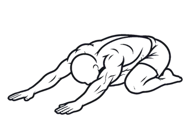 Child's Pose illustration