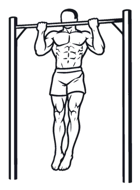 Commando Pull-up illustration