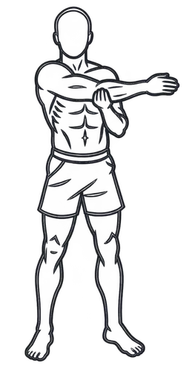 Cross-Body Shoulder Stretch, position 2 of 3