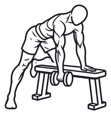 Kettlebell Single-Arm Row, position 3 of 3