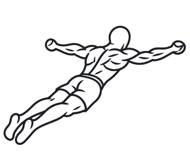Prone Y Raise, position 2 of 3