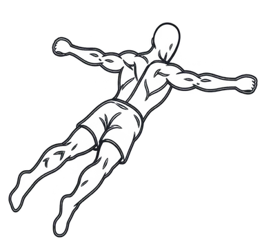 Reverse Snow Angel, position 2 of 3