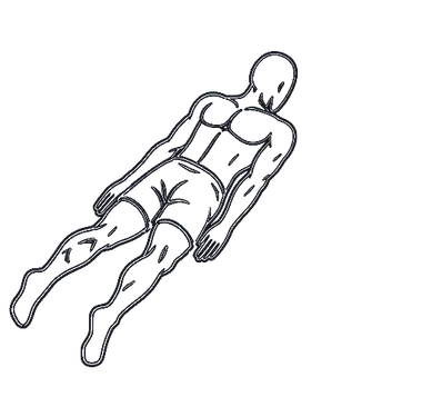 Reverse Snow Angel, position 3 of 3