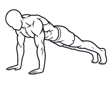 Scapular Push-up illustration