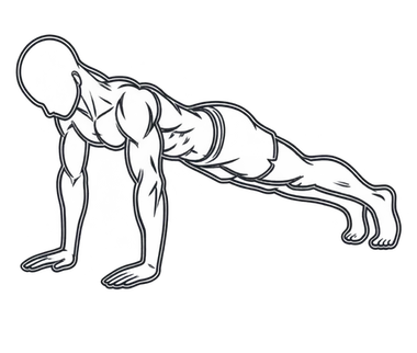 Scapular Push-up, position 3 of 3