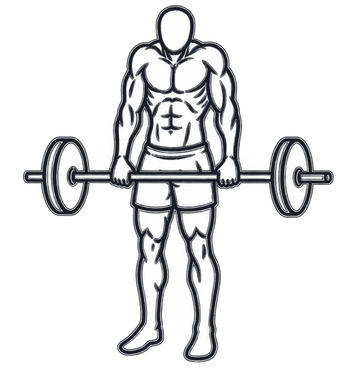 Barbell Shrug, position 3 of 3