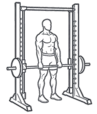 Smith Machine Romanian Deadlift, position 3 of 3