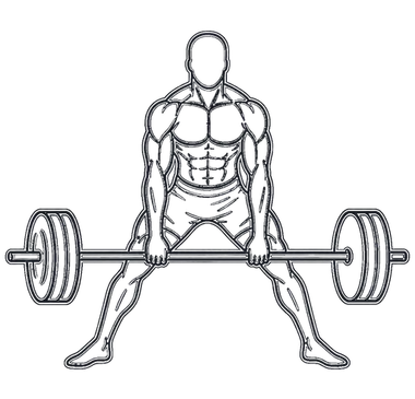 Sumo Deadlift, position 2 of 3