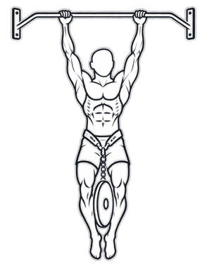 Weighted Pull-up, position 3 of 3