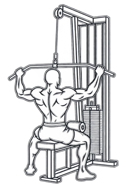 Wide-Grip Lat Pulldown, position 2 of 3